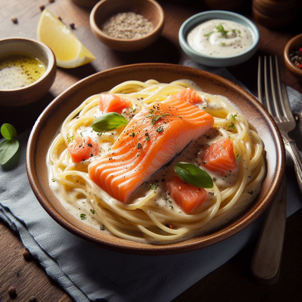 Esparguete Divino em 7 Passos: Receita com Salmão Fresco
